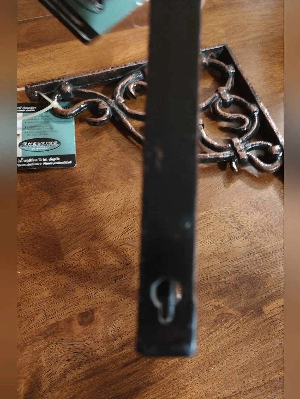 Antique Copper Tartan Wall Shelf Bracket